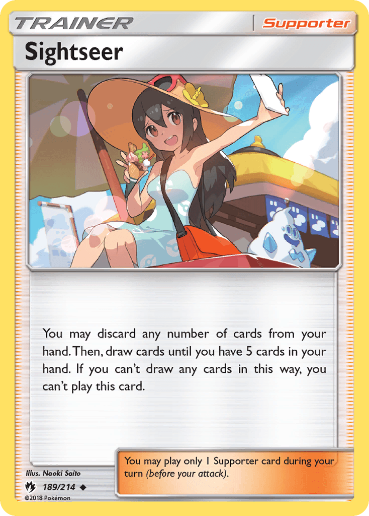 Sightseer Pokémon card