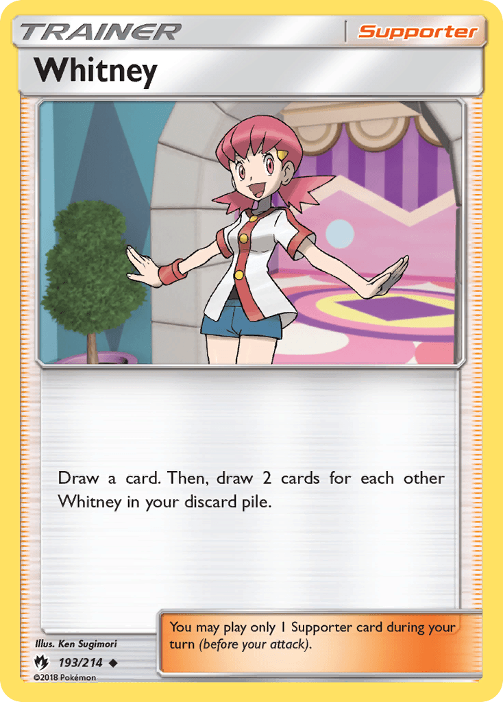 Whitney Pokémon card