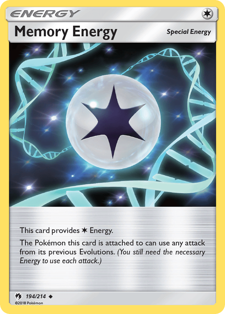 Memory Energy Pokémon card