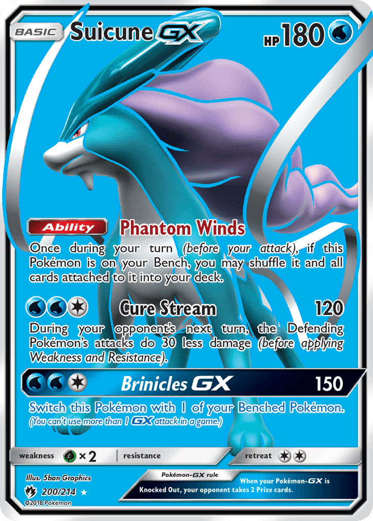 Suicune-GX from Lost Thunder