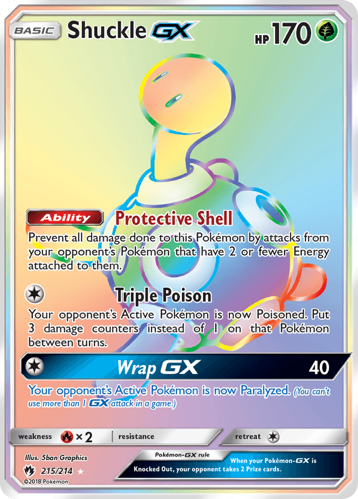Shuckle-GX Pokémon card