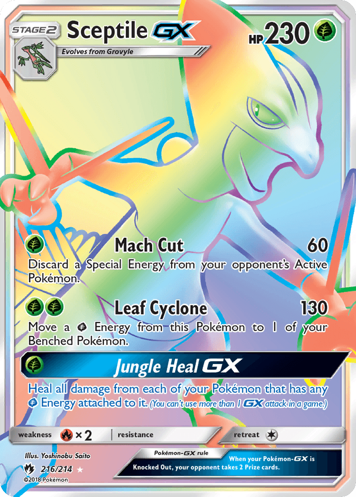 Sceptile-GX Pokémon card
