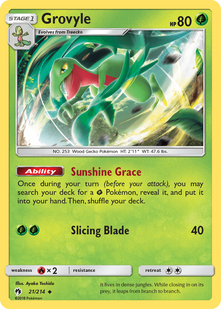 Grovyle Pokémon card