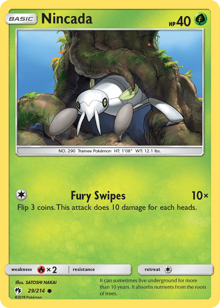 Nincada Pokémon card