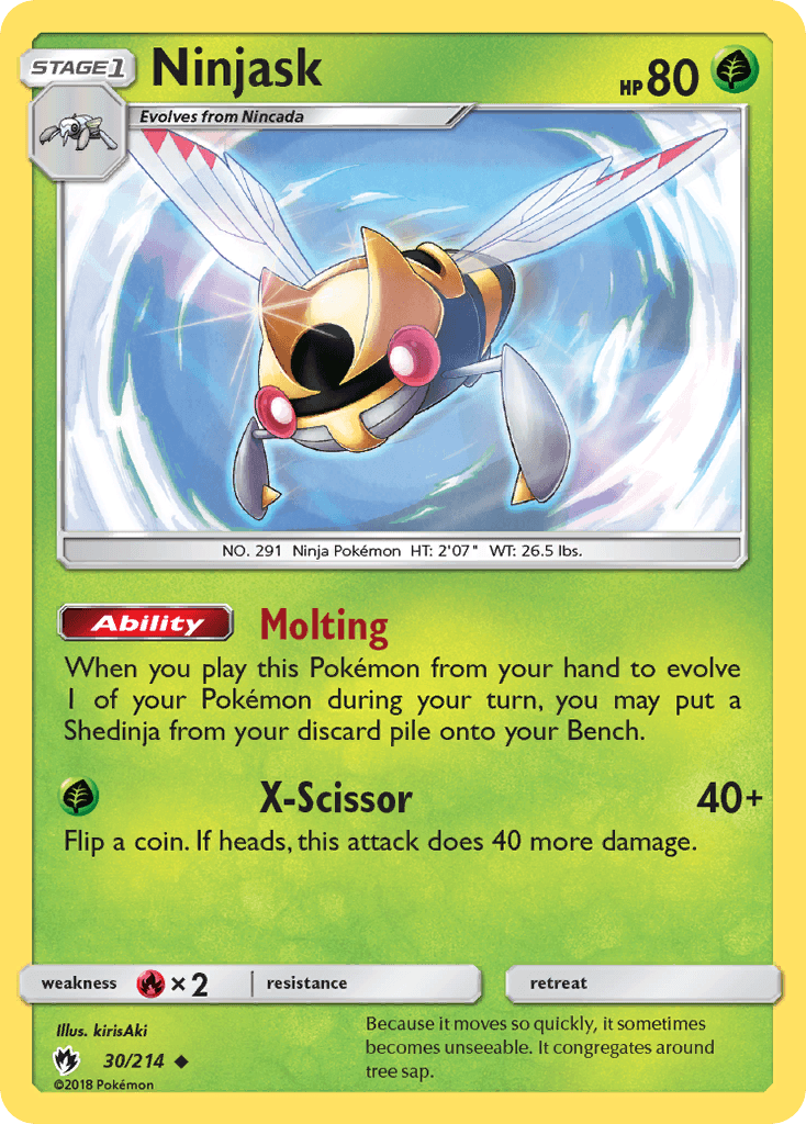 Ninjask Pokémon card