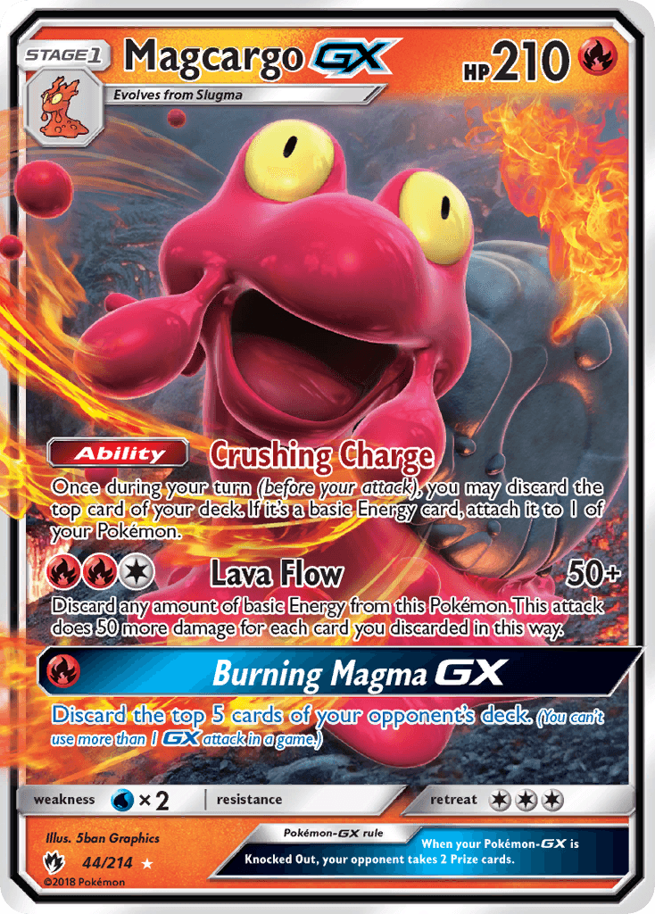 Magcargo-GX Pokémon card