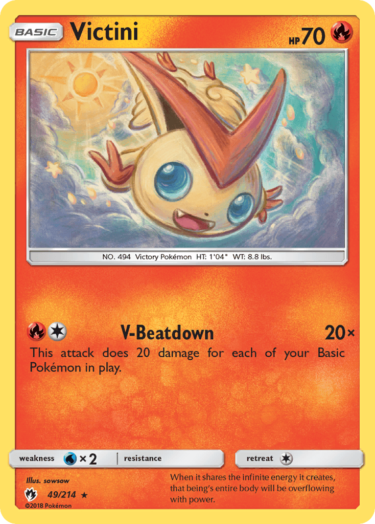 Victini Pokémon card