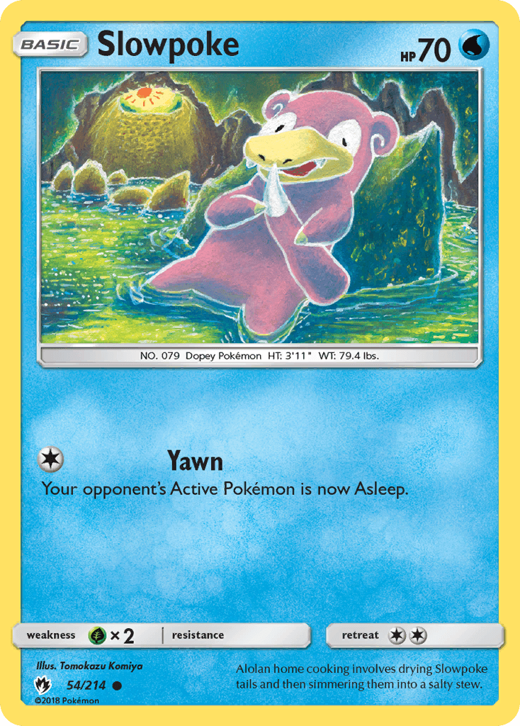 Slowpoke Pokémon card