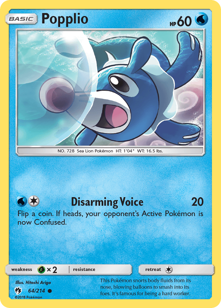 Popplio Pokémon card
