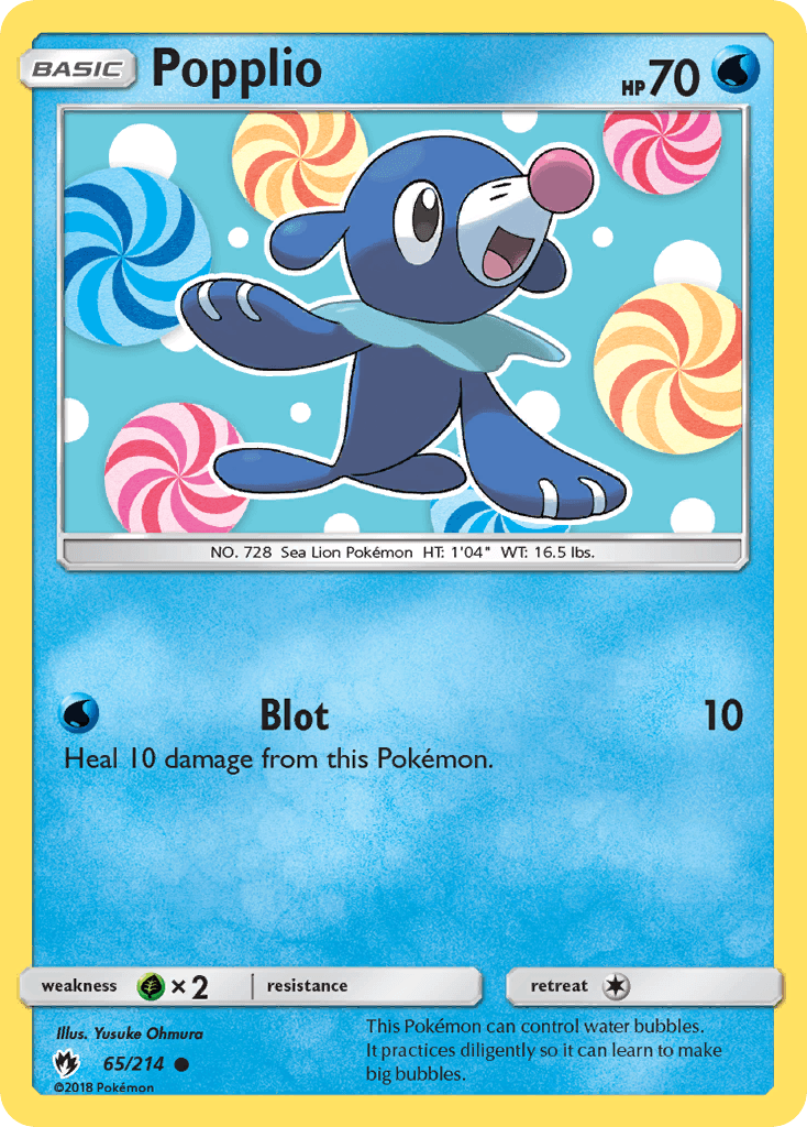 Popplio Pokémon card