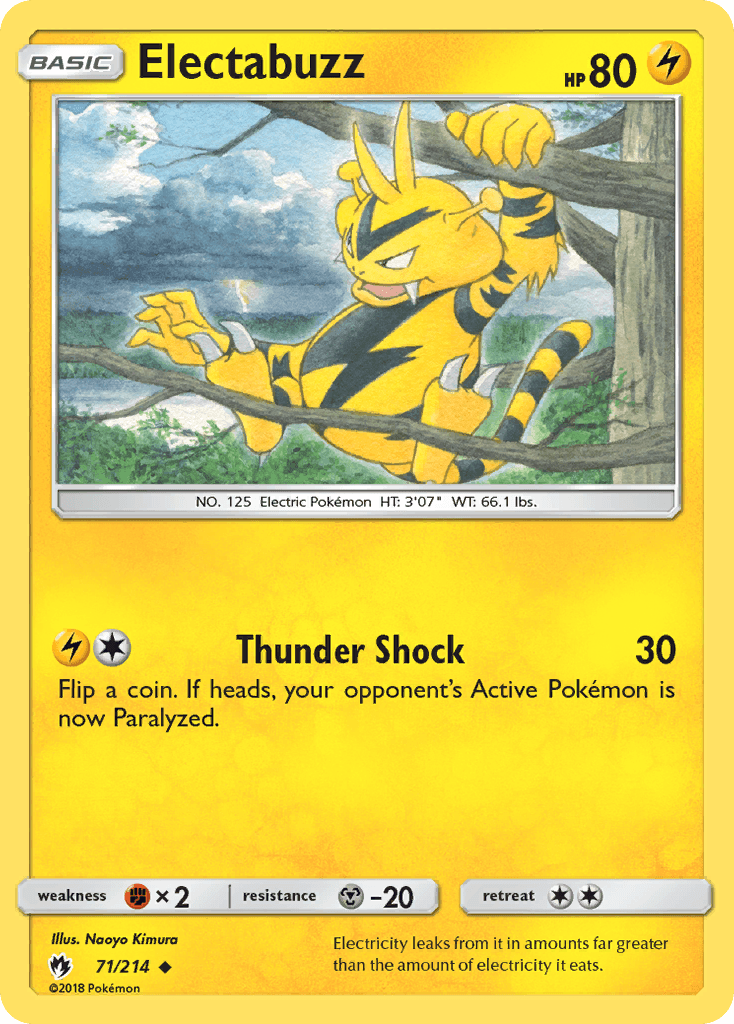 Electabuzz Pokémon card