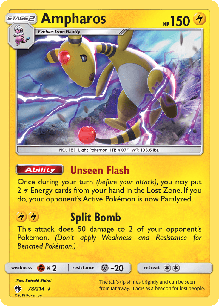 Ampharos Pokémon card