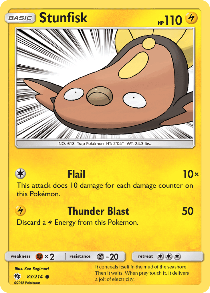 Stunfisk Pokémon card