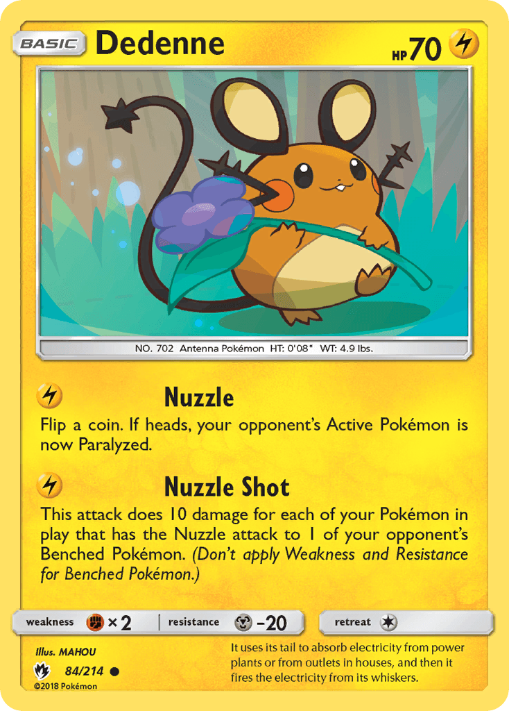 Dedenne Pokémon card