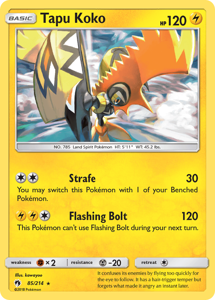 Tapu Koko Pokémon card
