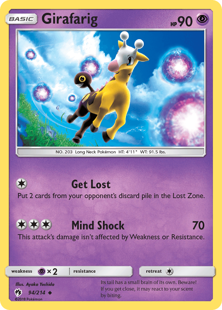 Girafarig Pokémon card