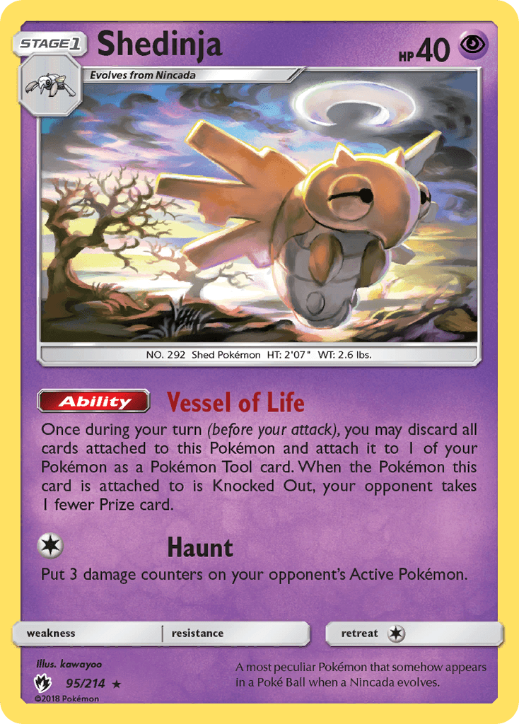 Shedinja Pokémon card