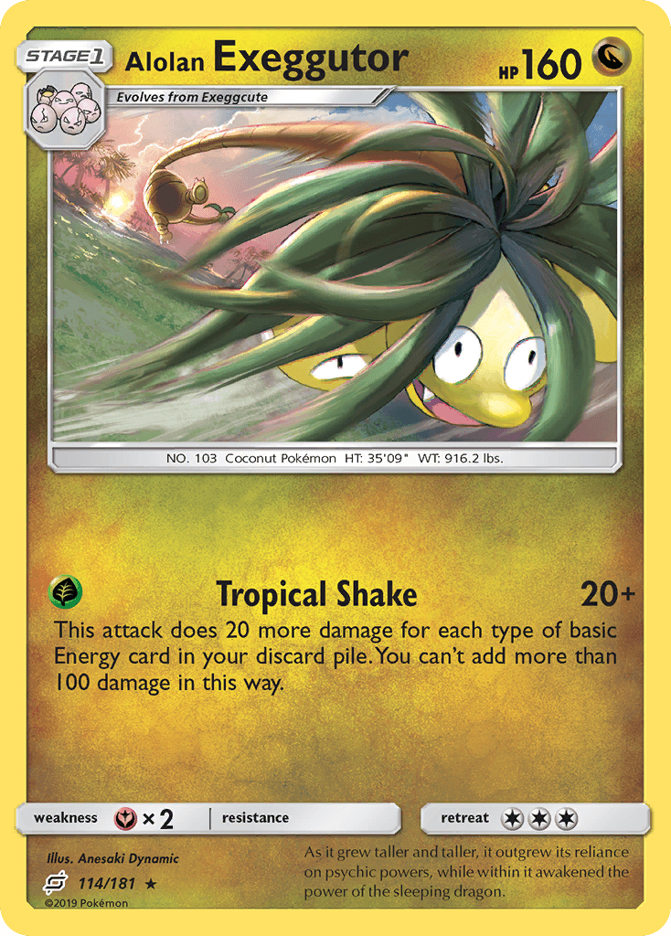 Alolan Exeggutor Pokémon card