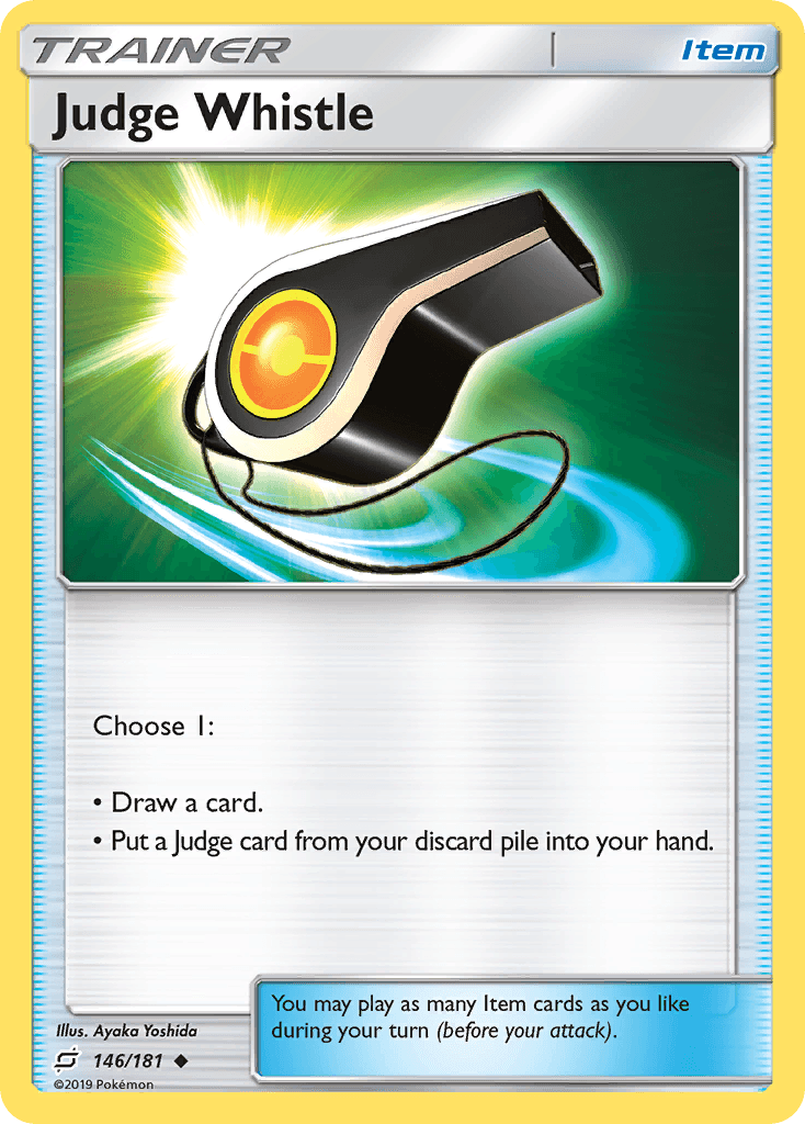Judge Whistle Pokémon card