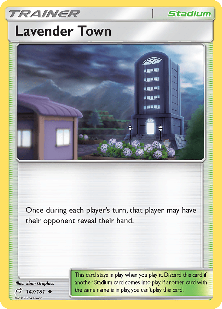 Lavender Town Pokémon card