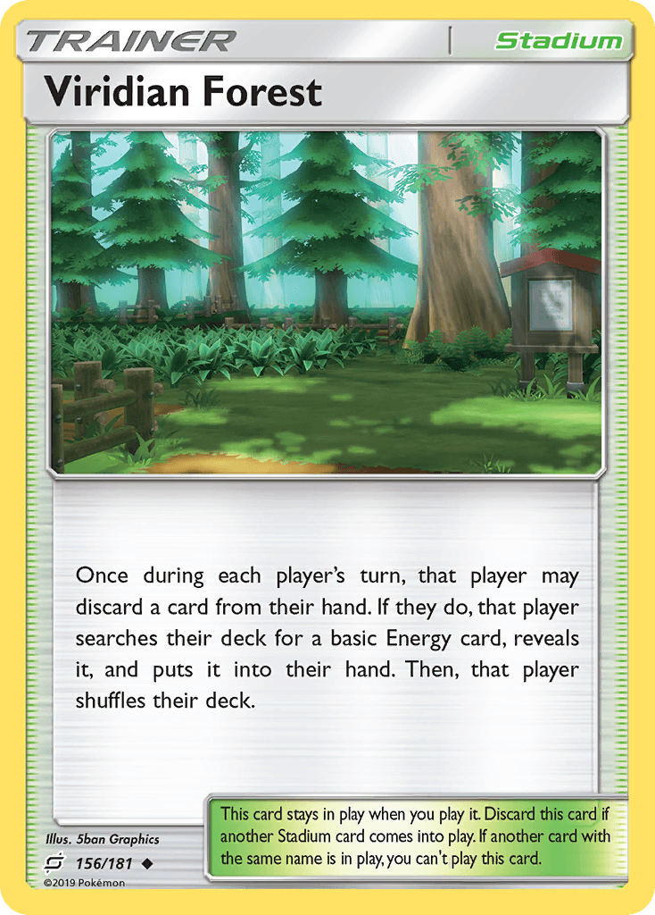 Viridian Forest Pokémon card