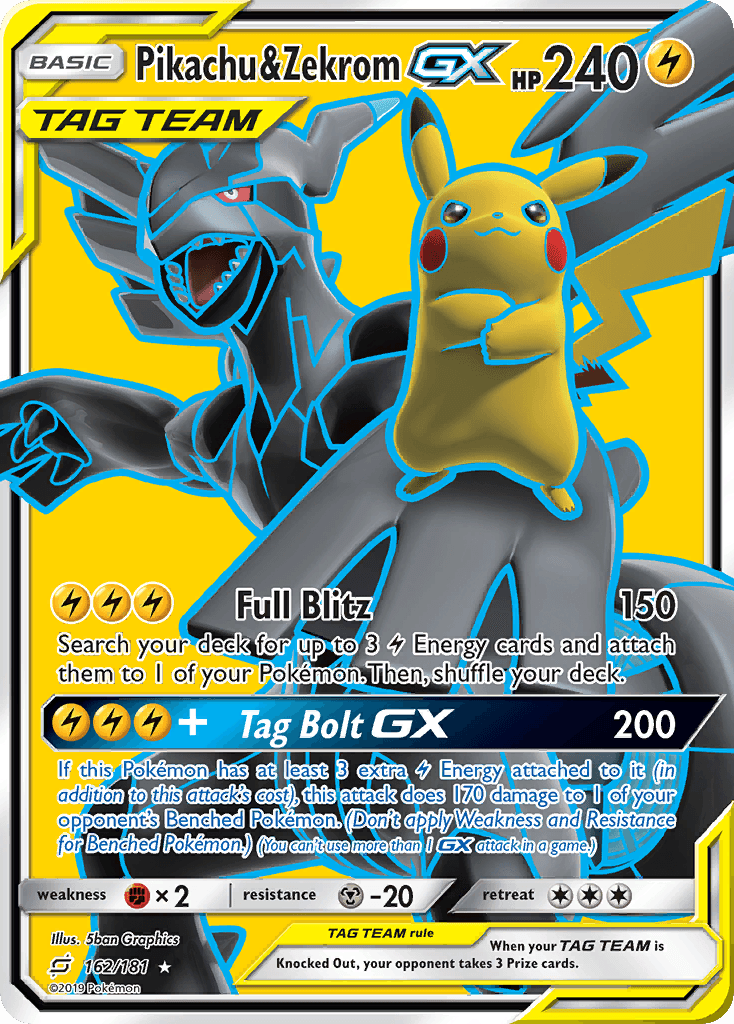 Pikachu & Zekrom-GX — Gen 5