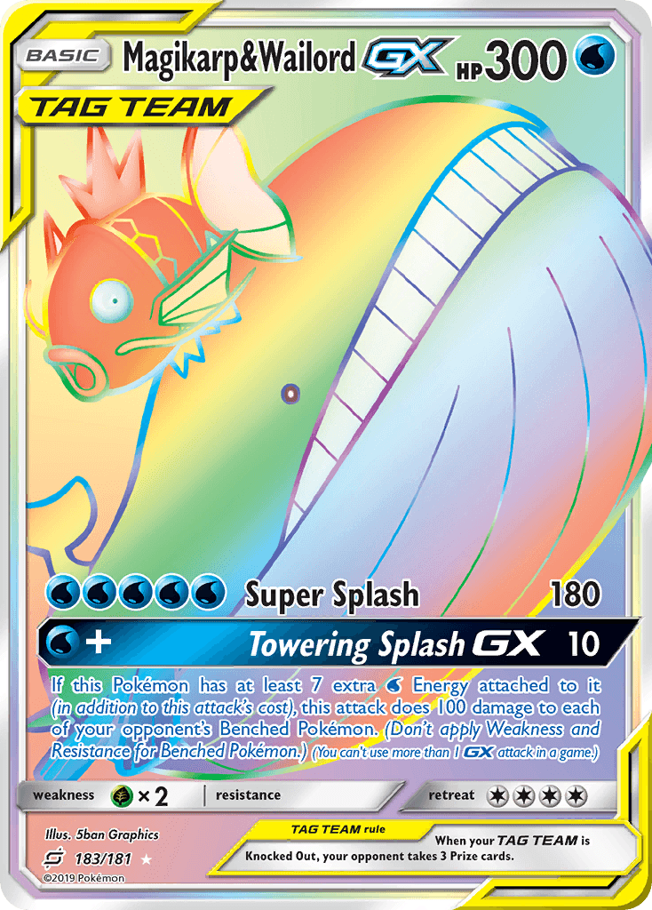 Magikarp & Wailord-GX — Rare Rainbow
