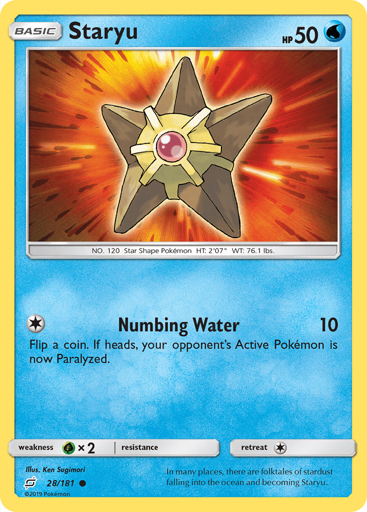 Staryu Pokémon card
