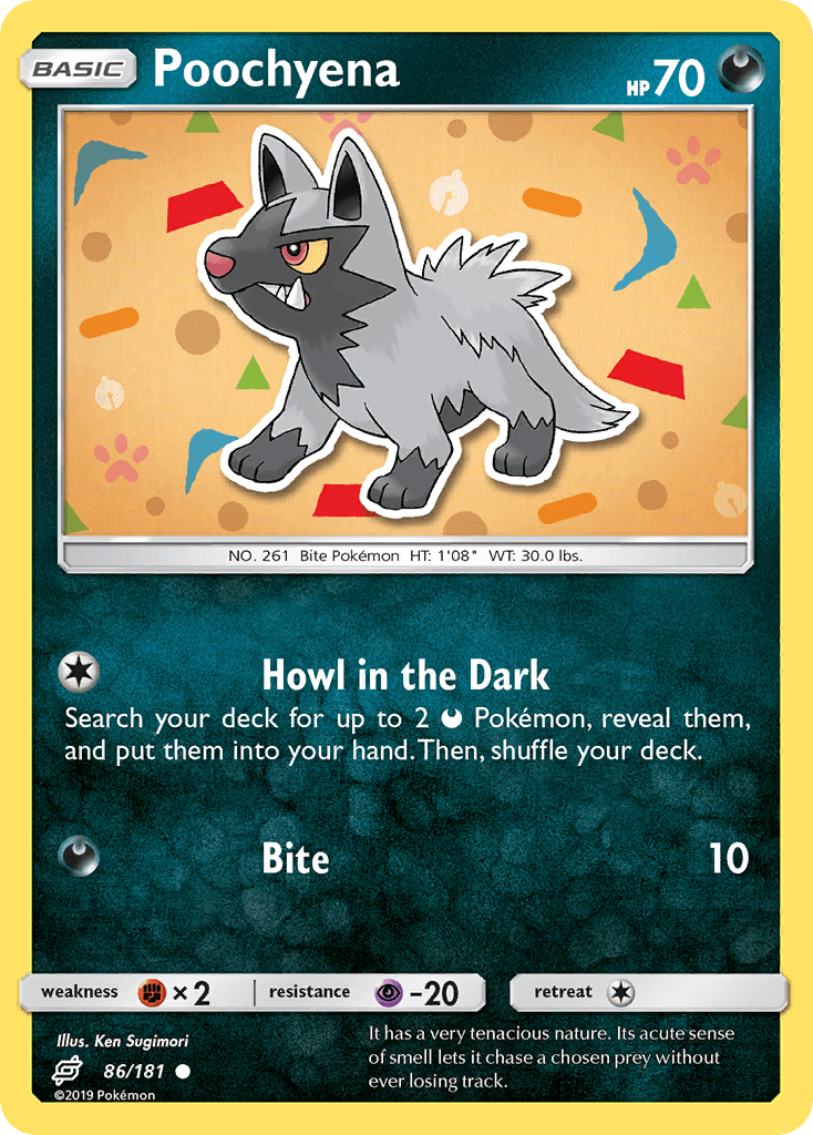 Poochyena Pokémon card