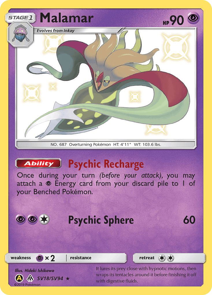 Malamar Pokémon card