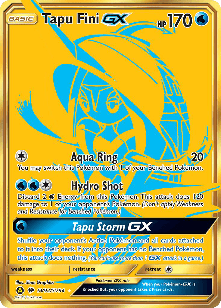 Tapu Fini-GX Pokémon card