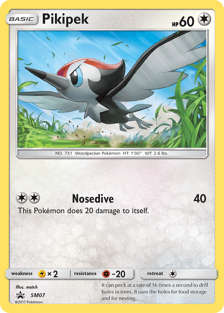 Pikipek Pokémon card