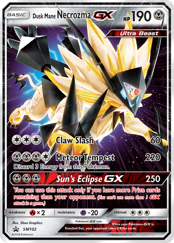 Dusk Mane Necrozma-GX Pokémon card