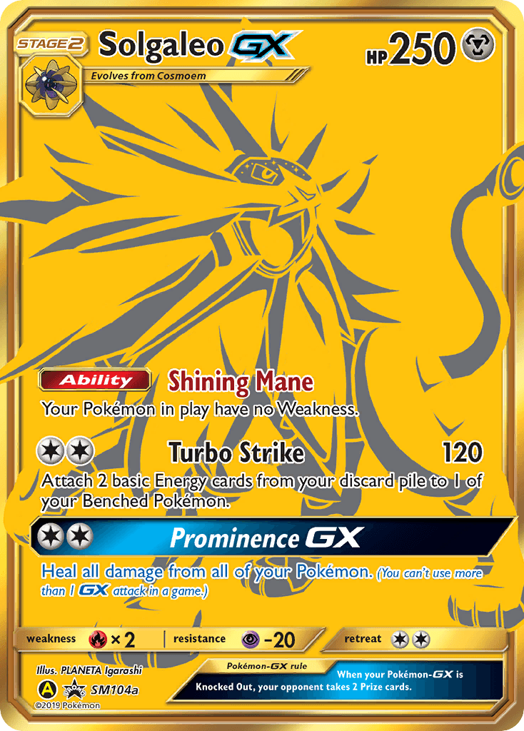 Solgaleo-GX Pokémon card
