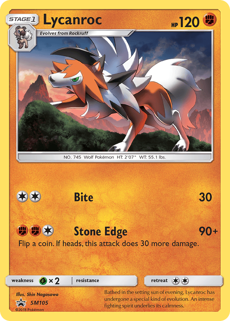 Lycanroc Pokémon card