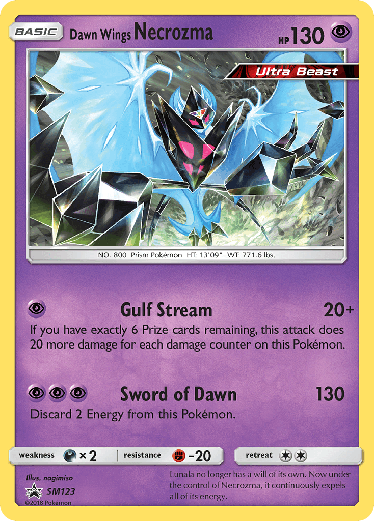 Dawn Wings Necrozma Pokémon card