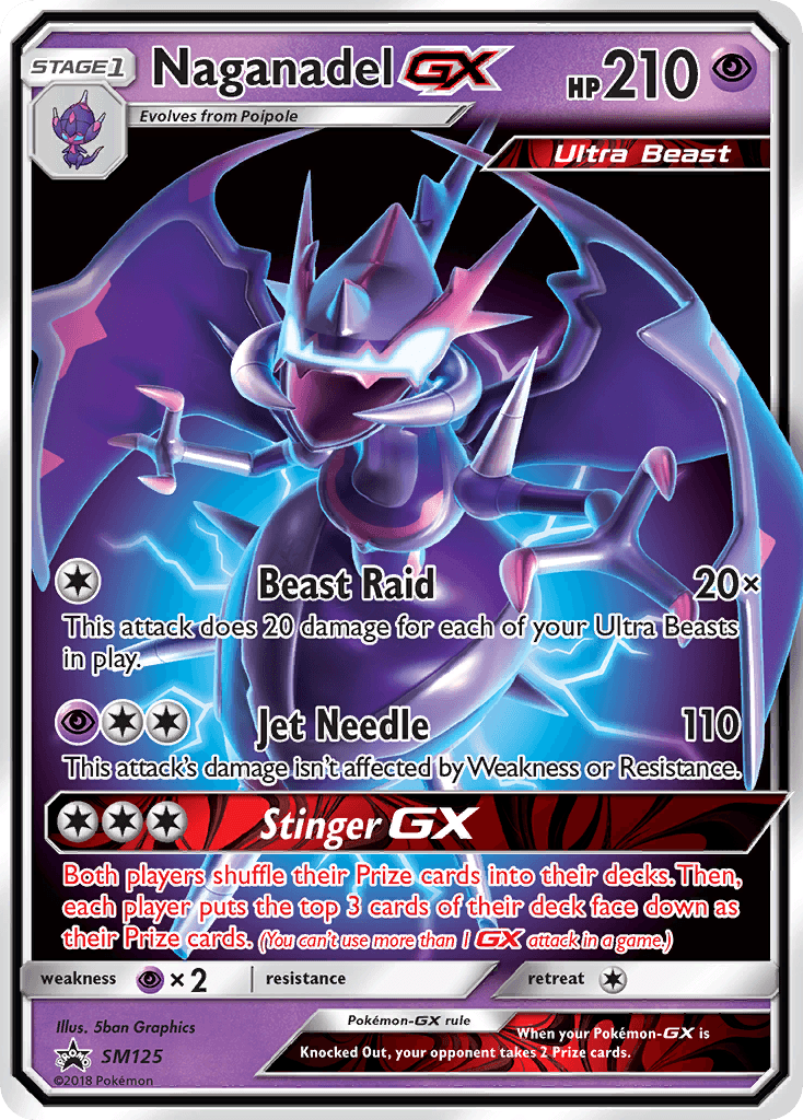 Naganadel-GX Pokémon card