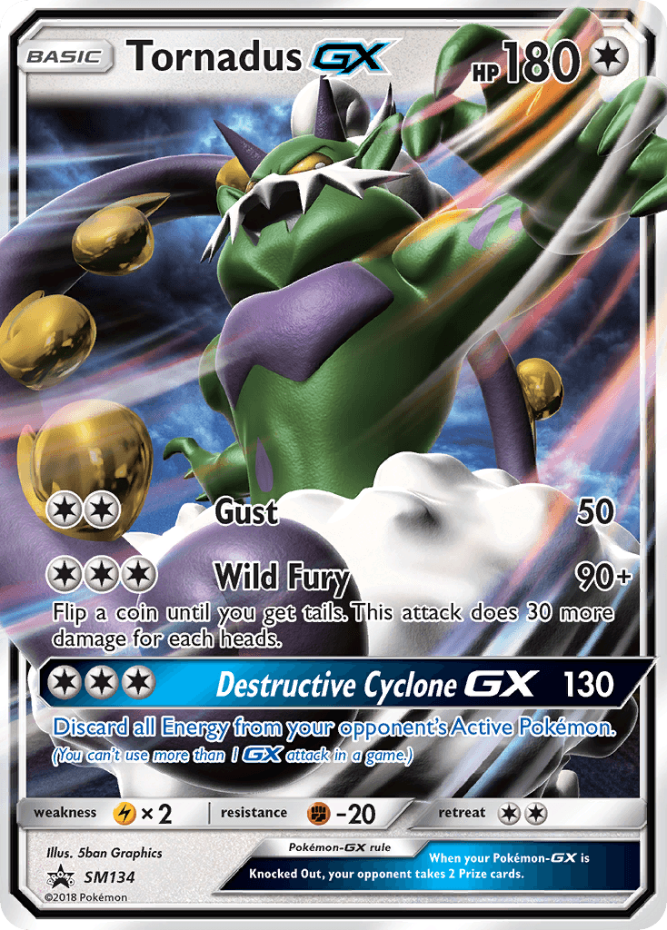 Tornadus-GX Pokémon card
