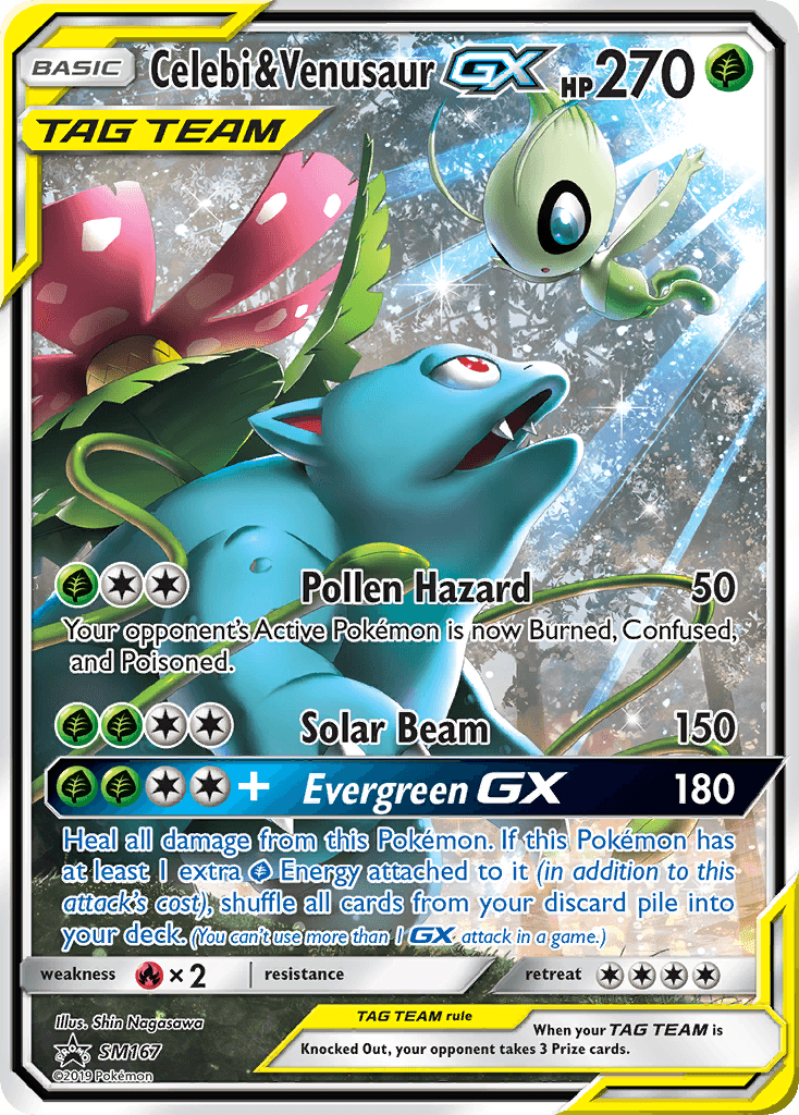 Celebi & Venusaur-GX from SM Black Star Promos