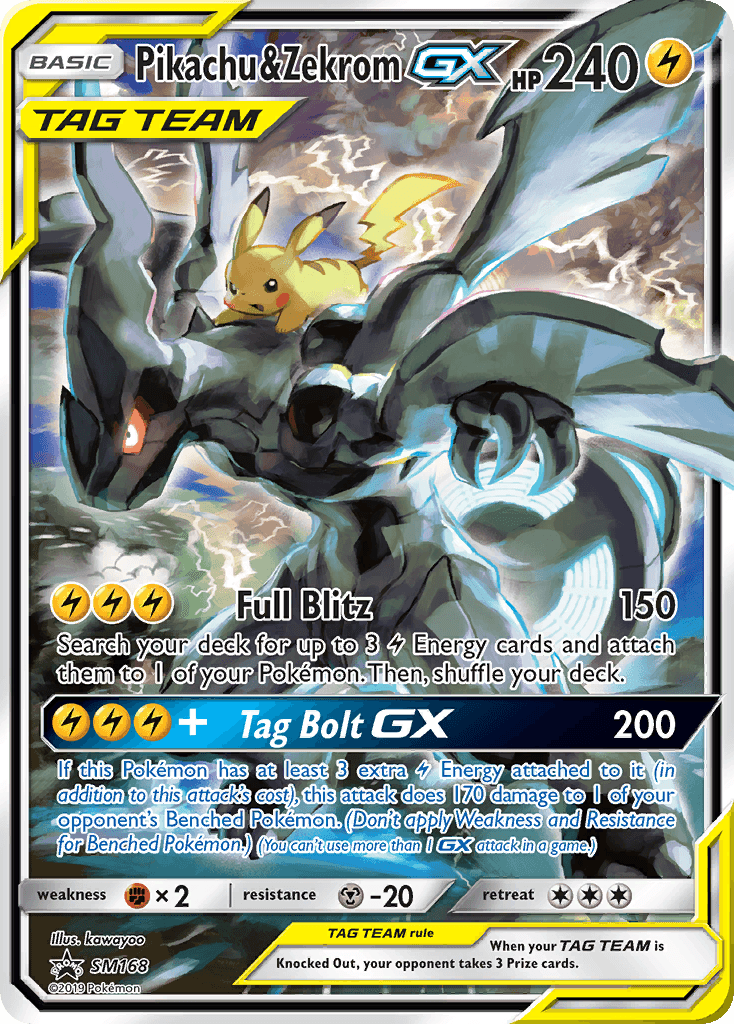 Pikachu & Zekrom-GX — Gen 5