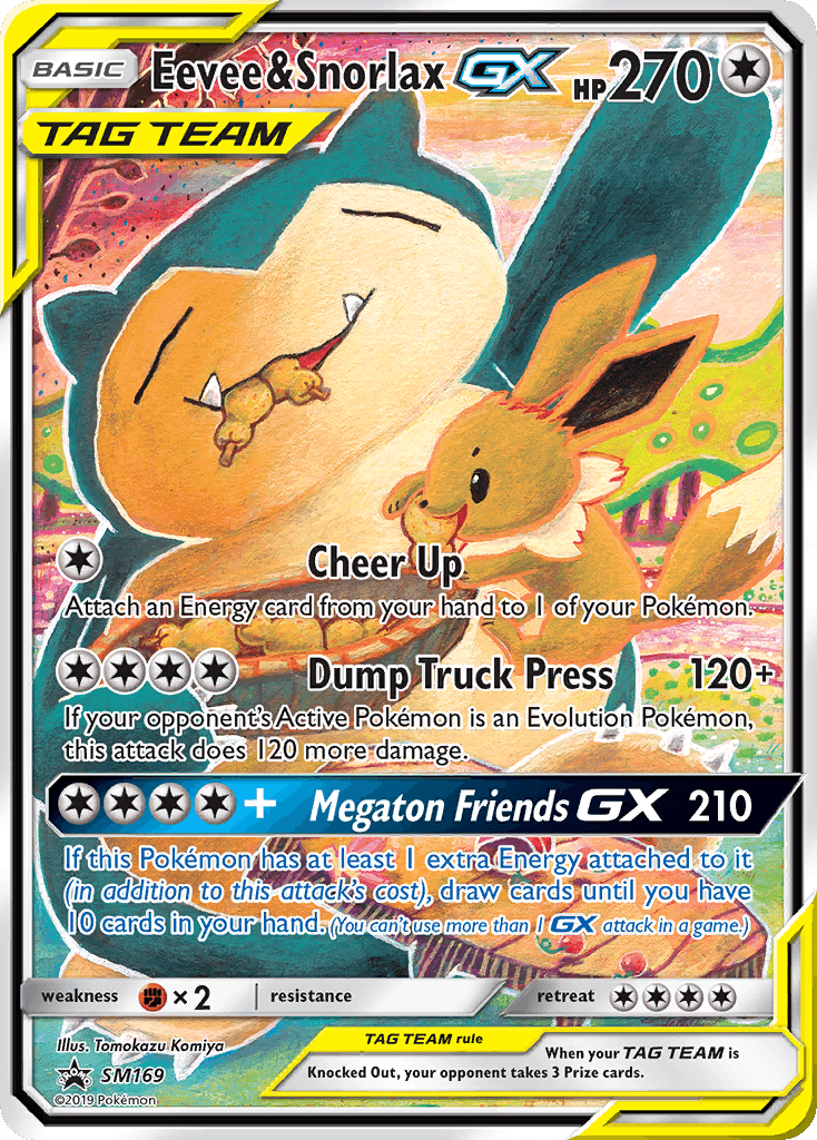 Eevee & Snorlax-GX from SM Black Star Promos