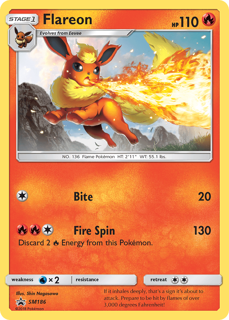 Flareon from SM Black Star Promos