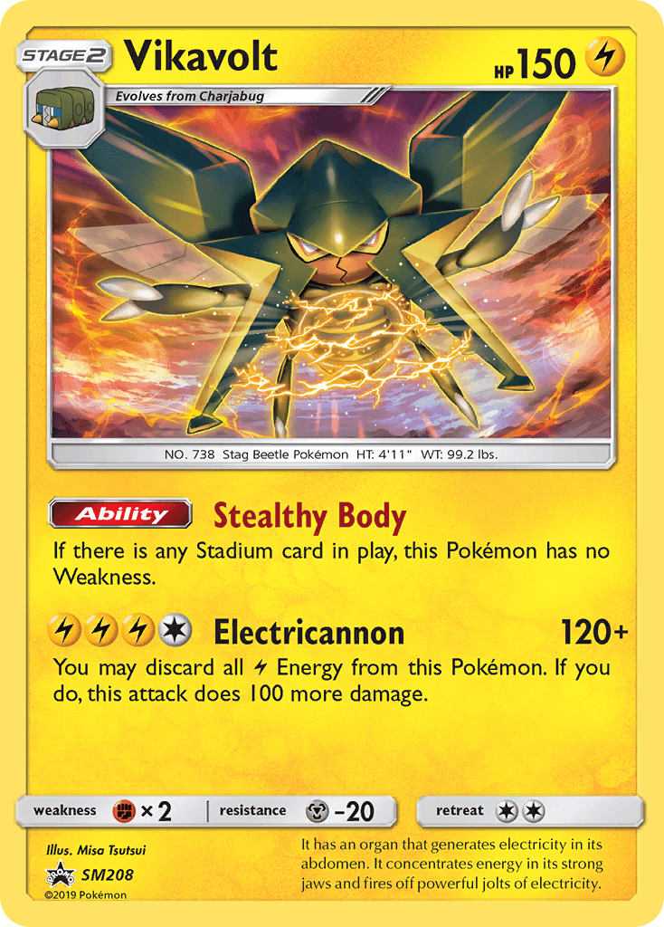 Vikavolt Pokémon card