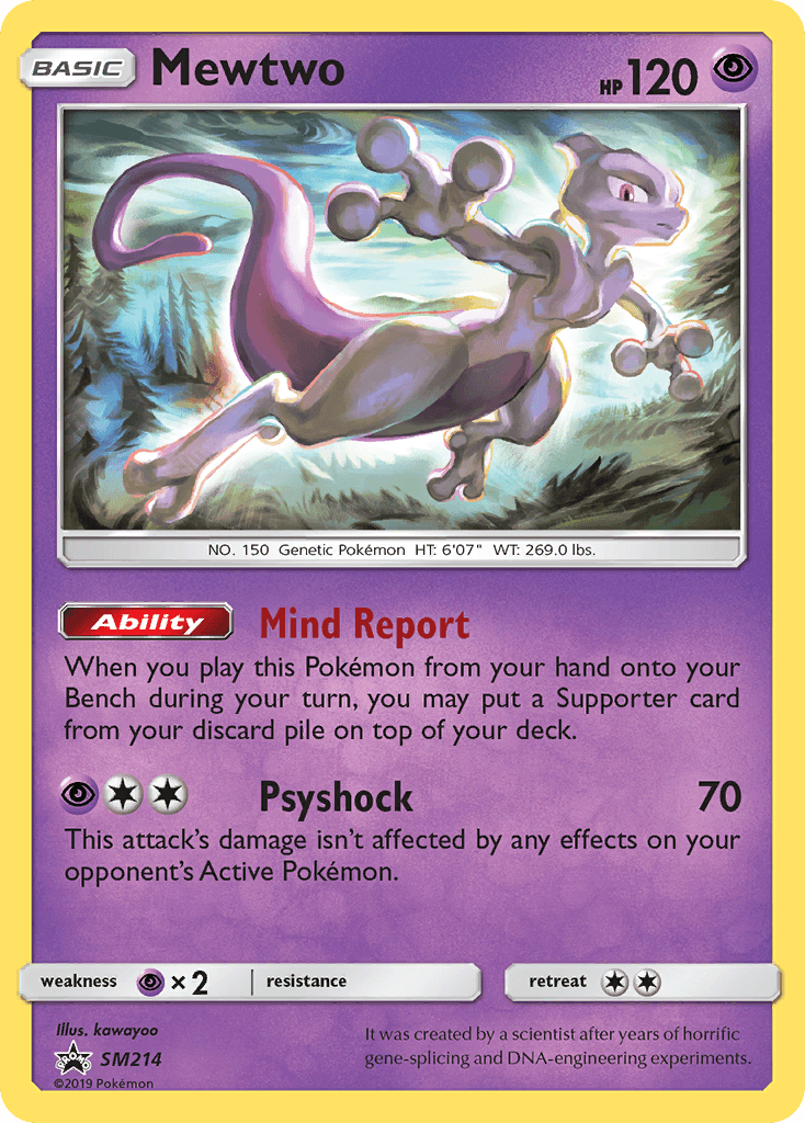Mewtwo from SM Black Star Promos