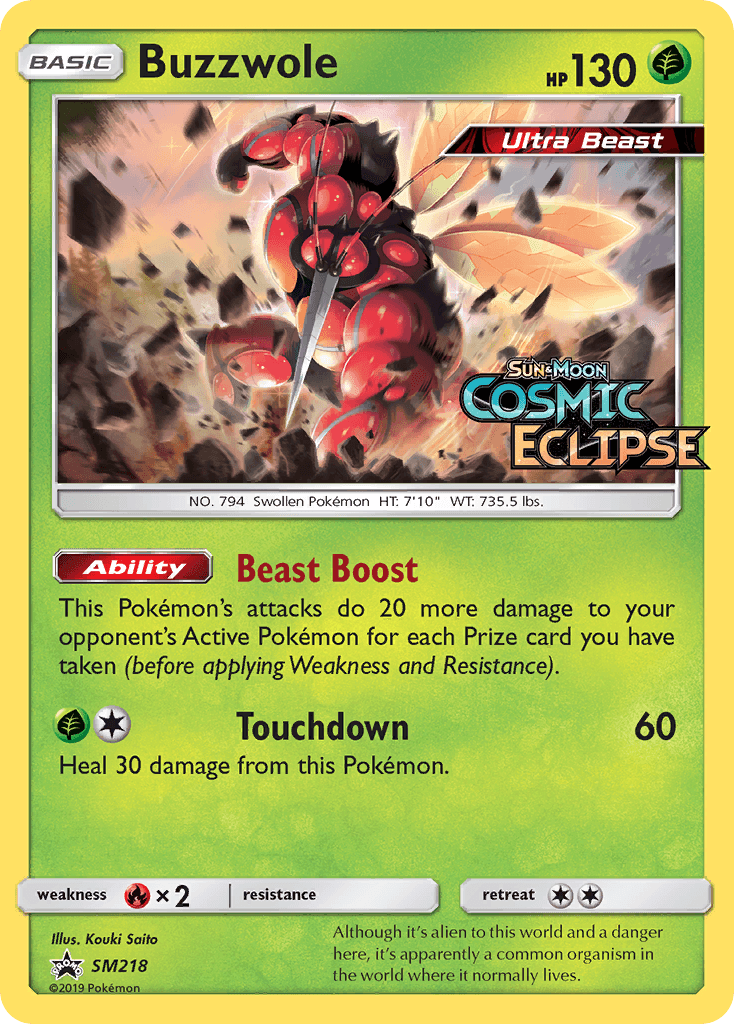 Buzzwole Pokémon card