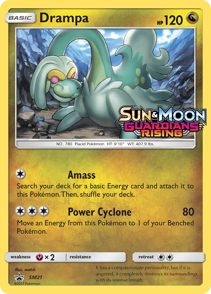 Drampa Pokémon card