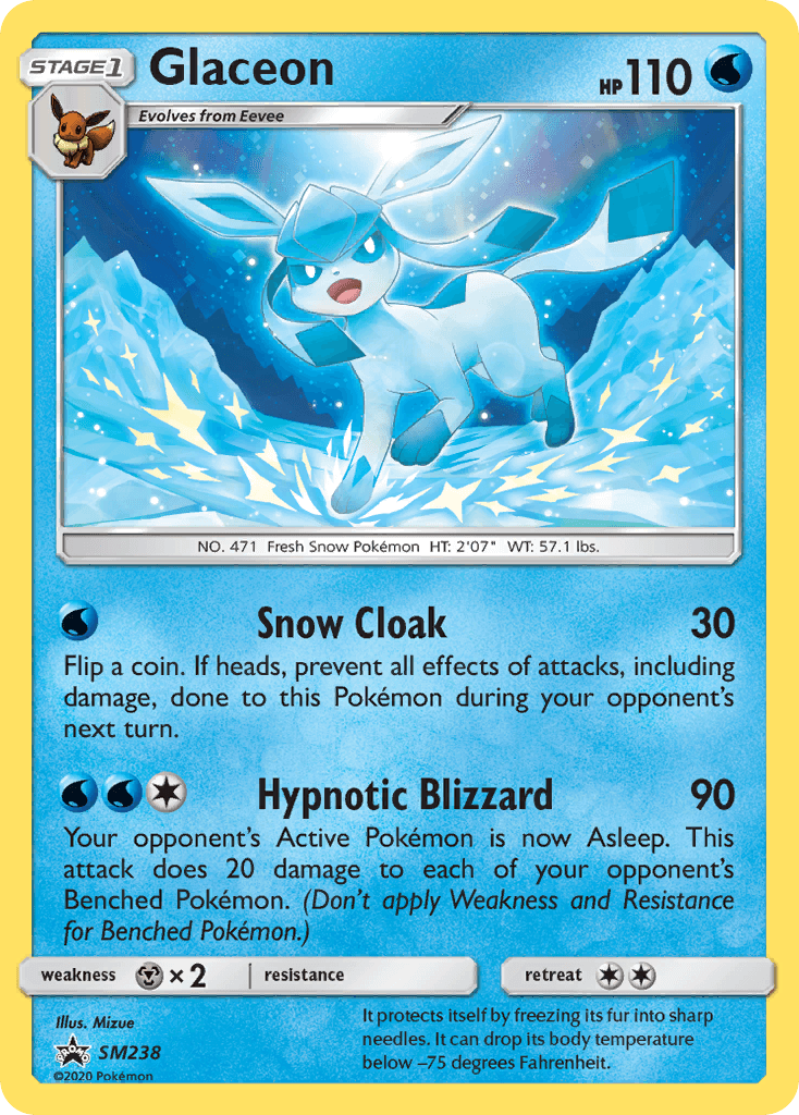 Glaceon Pokémon card