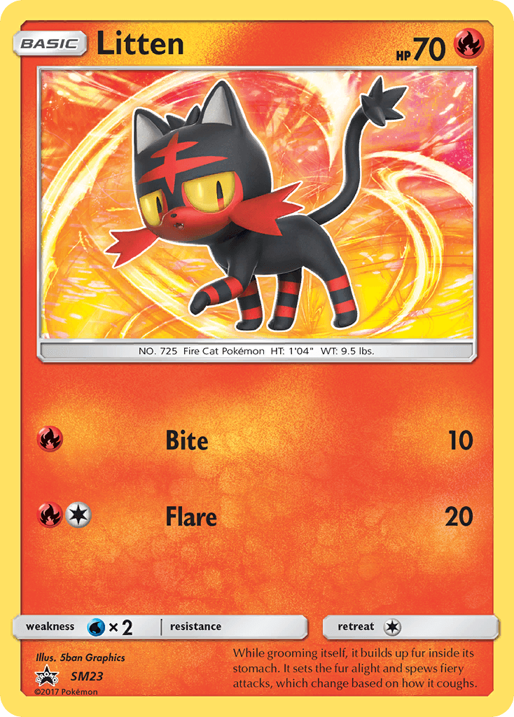 Litten Pokémon card