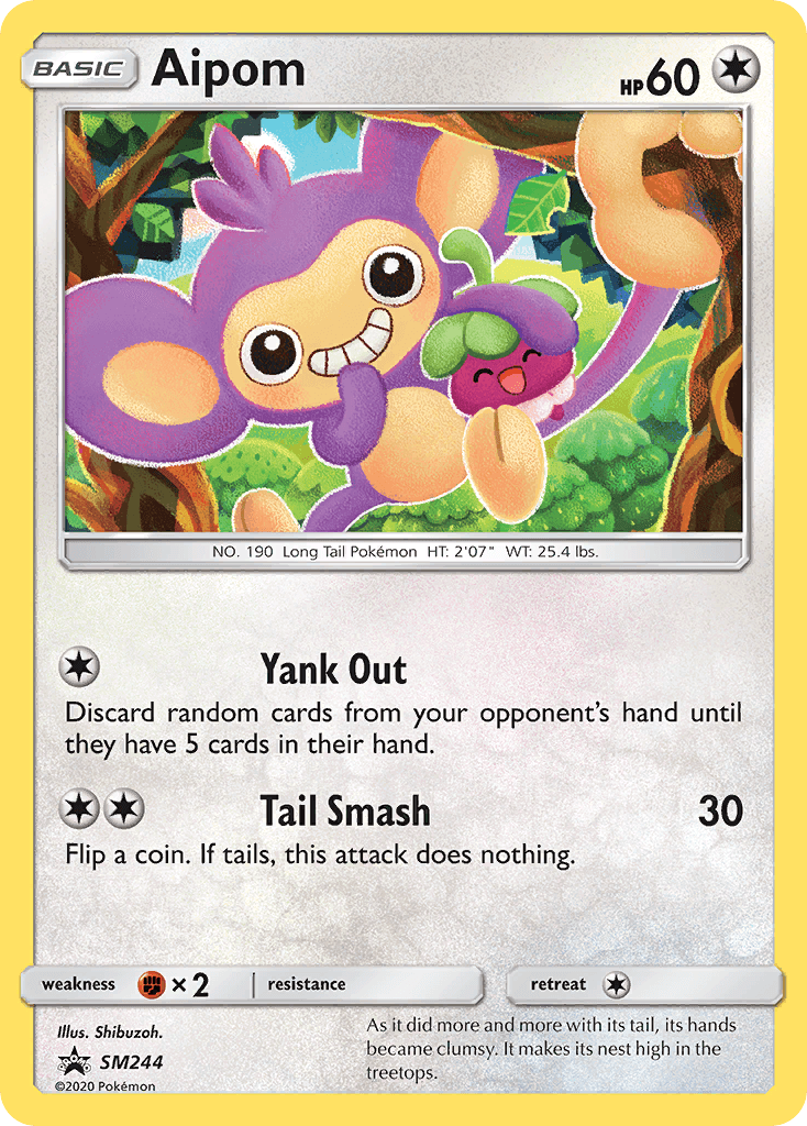 Aipom Pokémon card