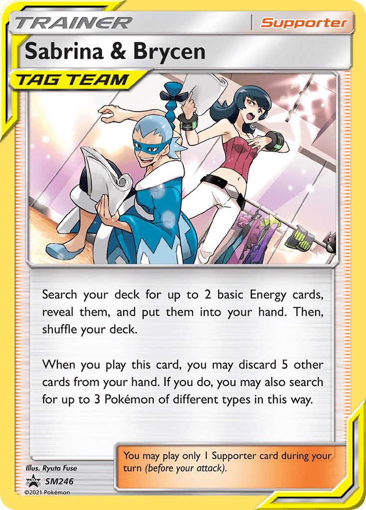 Sabrina & Brycen Pokémon card